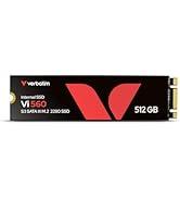 Verbatim Vi560 S3 SSD 512 GB, dahili SATA III M.2 2280 SSD sürücü, 3D NAND ile, 550 MB/s'ye kadar.