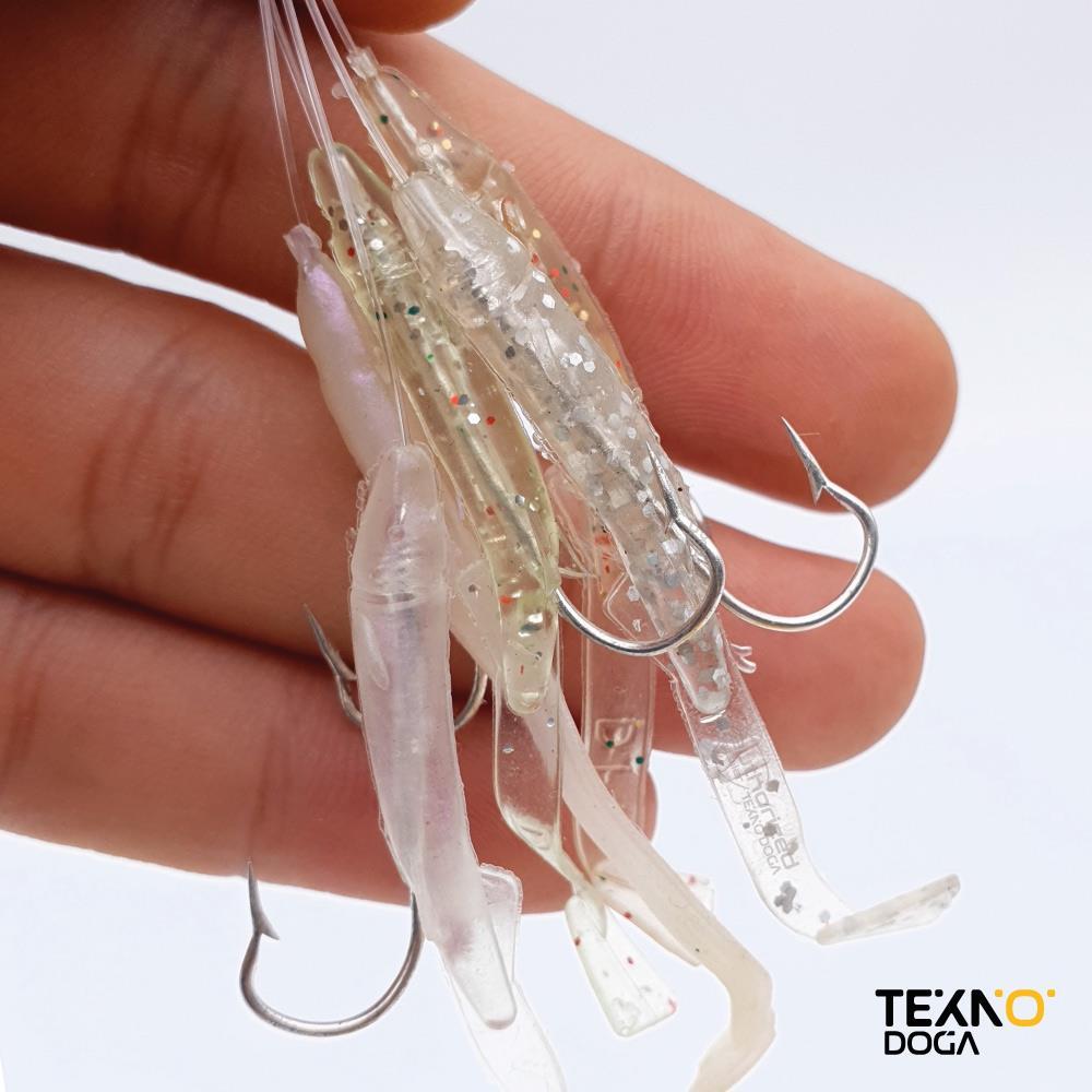 TAMSET 5cm Raglu Bait Worm Çapari 5 Köstekli