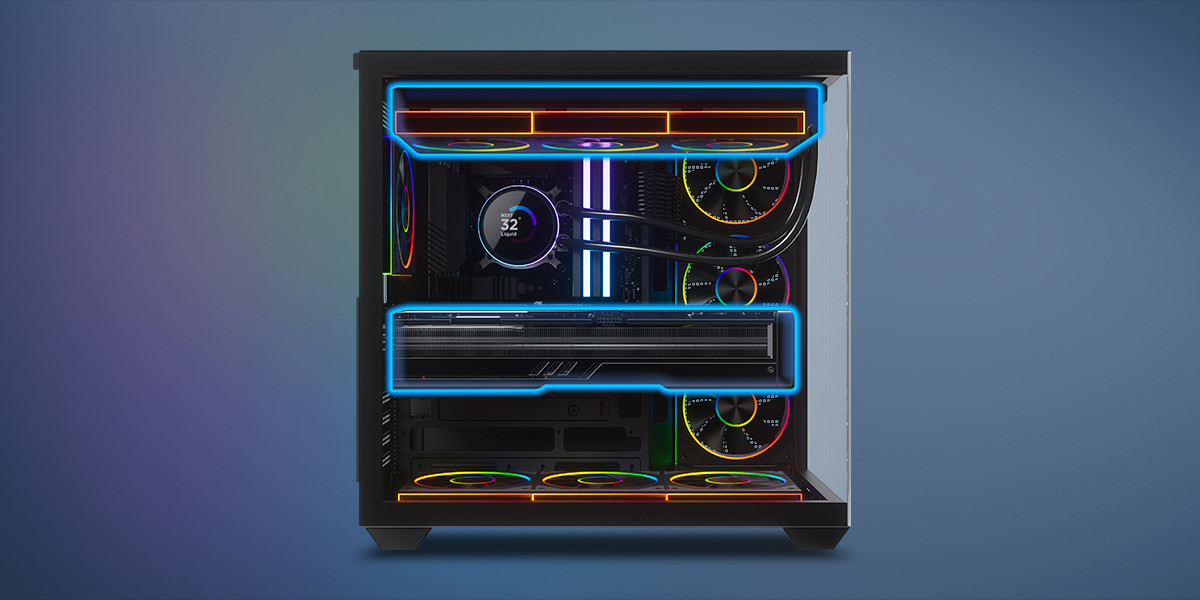 GamePower Warcry Ravora 7xARGB Fan 850W 80+ Bronze Micro-ATX Gaming (Oyuncu) Kasa