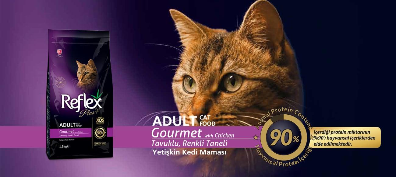 REFLEX PLUS TAVUK ETLİ RENKLİ TANELİ YETİŞKİN KEDİ MAMASI REFLEX PLUS TAVUK ETLİ RENKLİ TANELİ YETİŞKİN KEDİ MAMASI