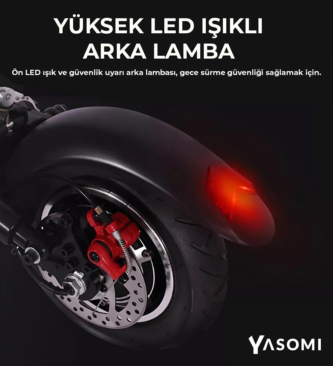 Yasomi S70 Pro Ayarlanabilir Koltuklu Elektrikli Scooter