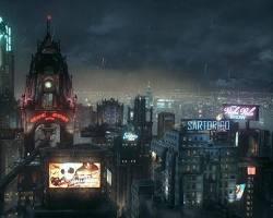 Batman: Arkham Knight Gotham City skyline resmi