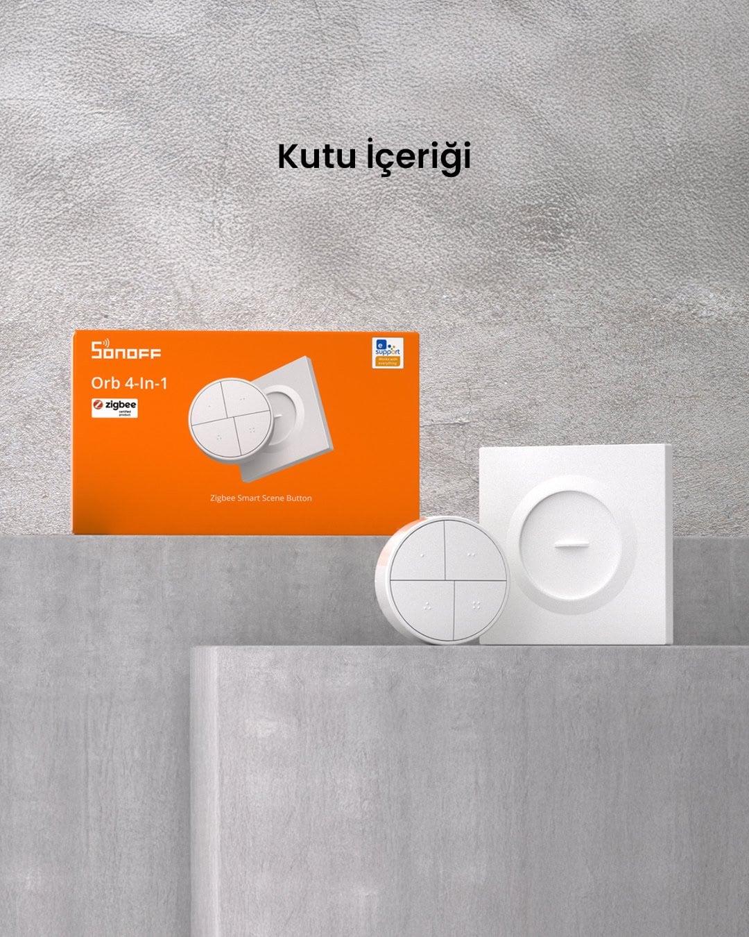SONOFF SNZB-01M Zigbee 4 Tuşlu Kablosuz Akıllı Buton