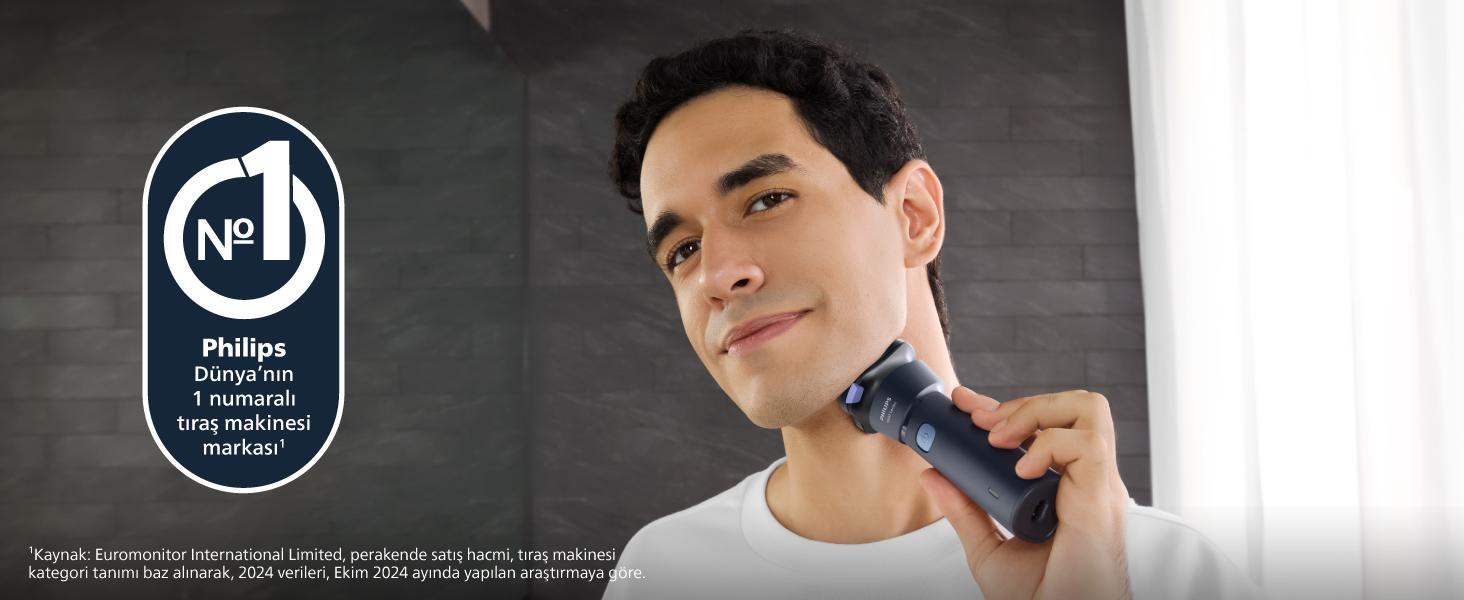 Philips, hızlı tıraş, üç başlıklı tıraş