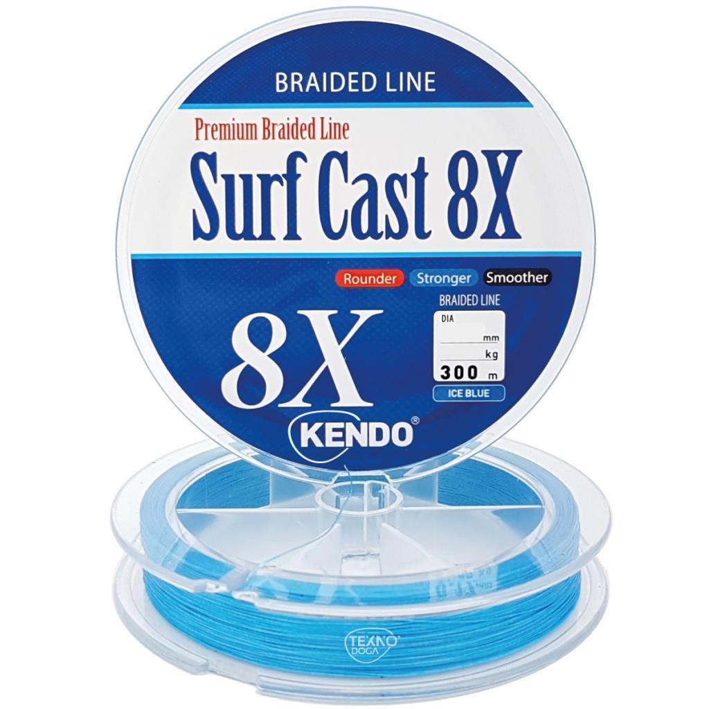 Kendo Surf Cast 8x 8 Kat Örgü İp Misina 300m Dynema Surf Misinası