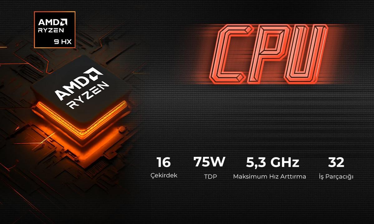 AMD Ryzen™ 9 8940HX ile Sınırları Aşan Performans