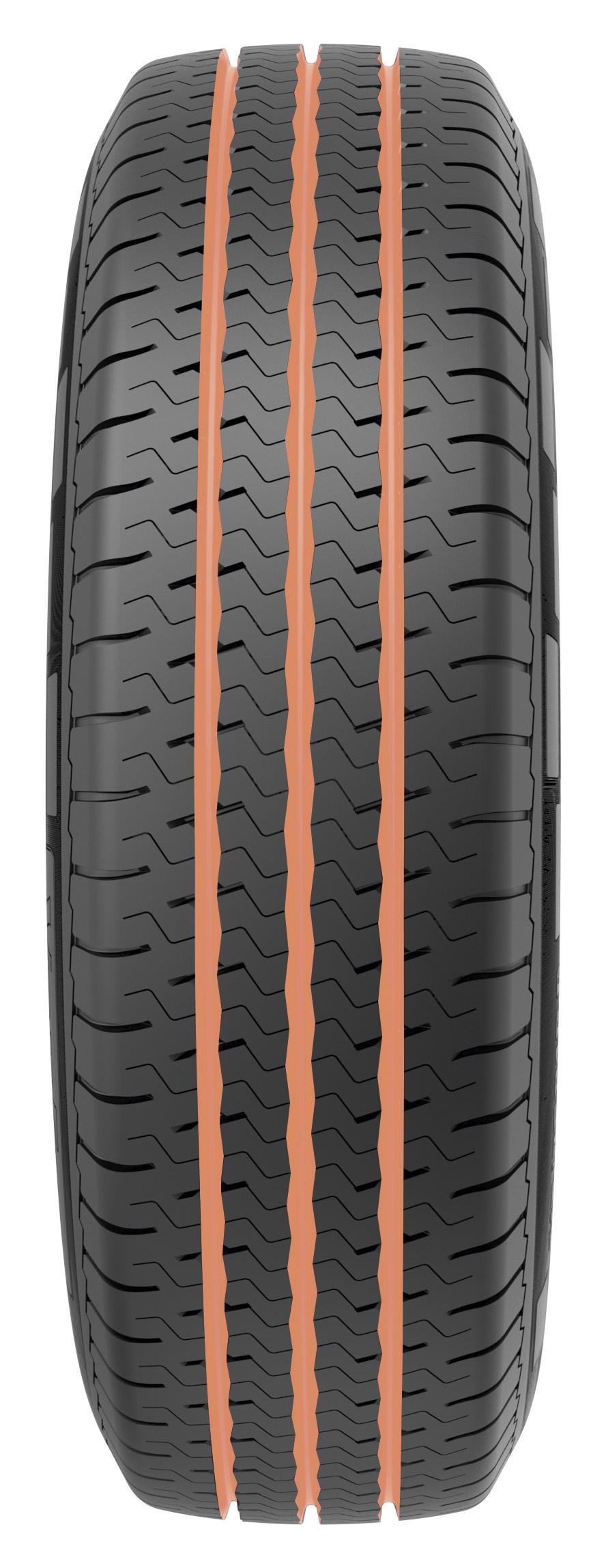 Üç çevresel kanalıyla üstün su drenajı sağlar.