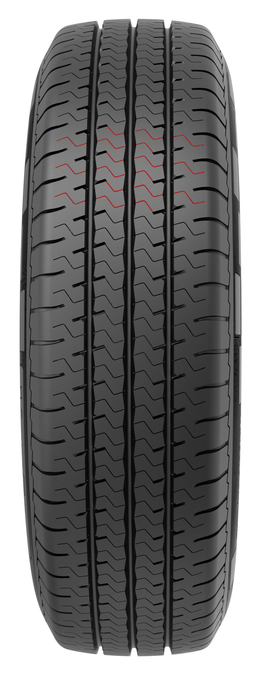 Optimize edilmiş lamel yoğunluğuyla bu lastik, hem kuru hem de ıslak zeminde üstün performans sunar.