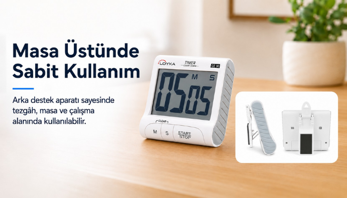 Loyka GE90 masaüstü zamanlayıcı ve kronometre