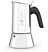 Bialetti - Yeni Venüs İndüksiyonu, Paslanmaz Çelik İtalyan Espresso Makinesi, her türlü tabağa uy...