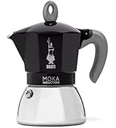 Bialetti 6936 New Moka endüksiyonlu kahve makinesi, alüminyum/çelik, 6 fincan, siyah