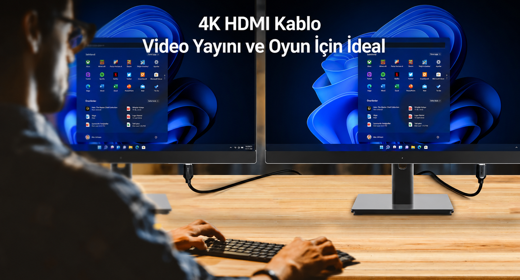 Unitek HDMI Kablo v2.0 4K&60Hz 20Mt C11079BK-20M