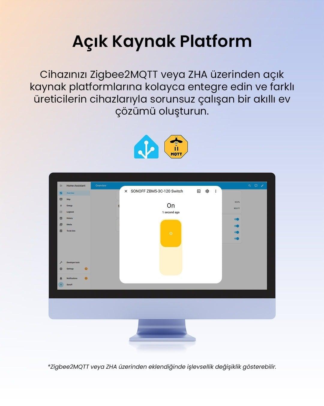 ZBM5-2c-86w ZigBee Akıllı Duvar Anahtarı Nötr ve Nötrsüz Uyumlu