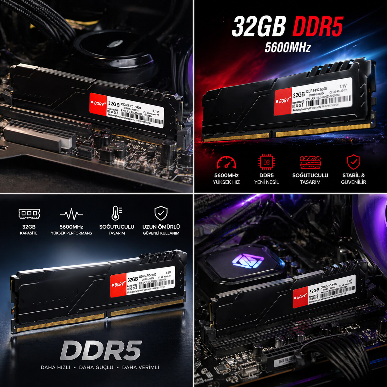 DDR5 RAM Ön Görünüm
