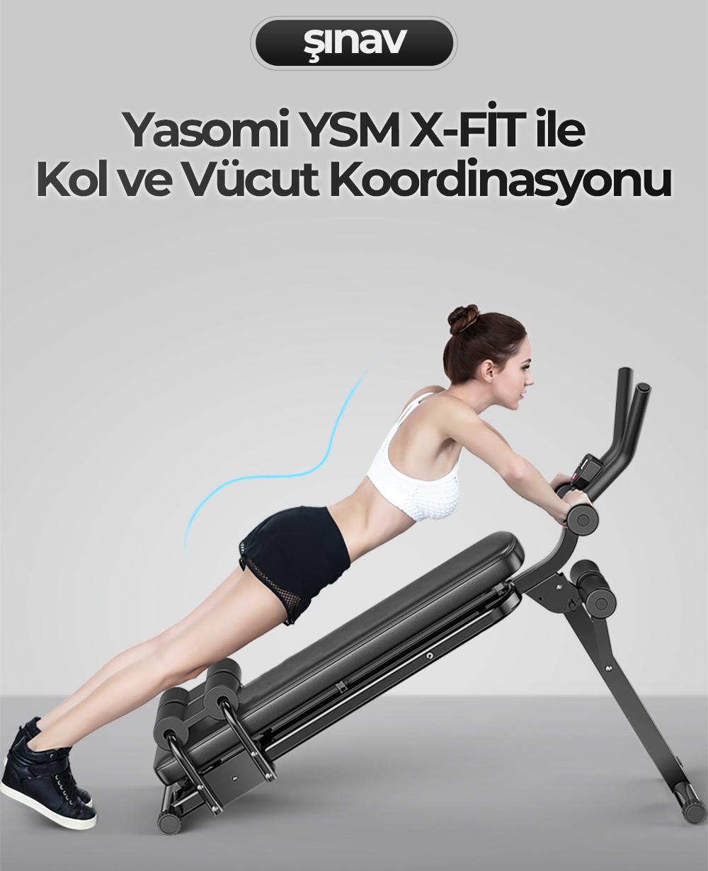 Yasomi YSM X-Fit 120 KG Kapasiteli Çok Fonksiyonlu Spor Oturma Benchi