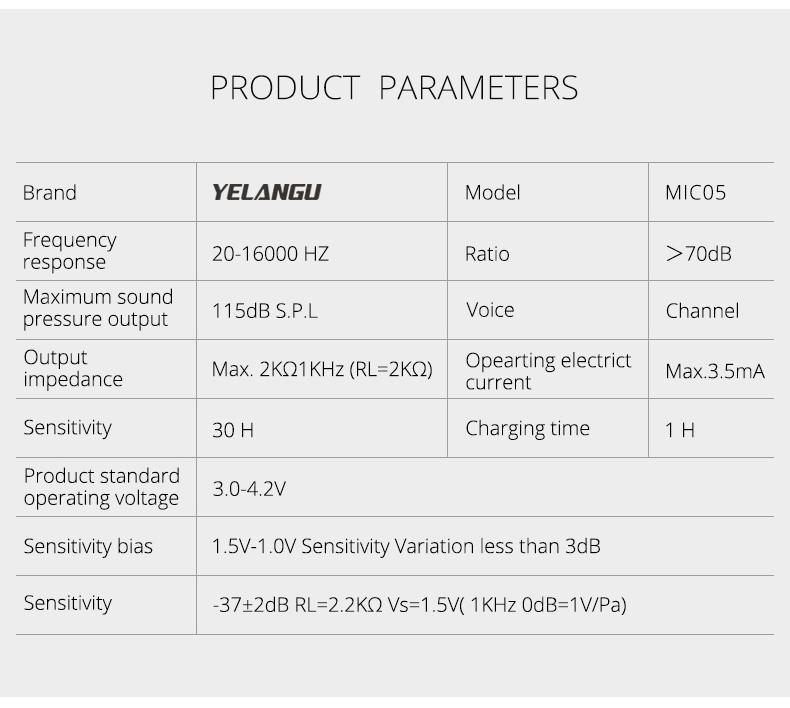 Yelangu MIC05 Cardioid microphone 