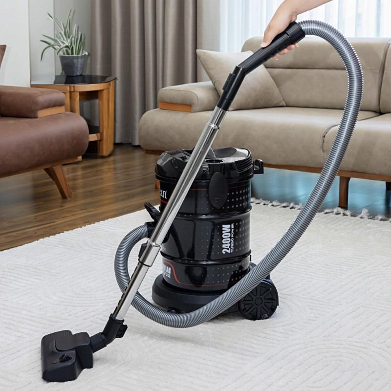 UNIWERSALNY MOCNY ODKURZACZ PRZEMYSŁOWY BEZWORKOWY NADMUCH 21L 2400W Moc nominalna 900 W