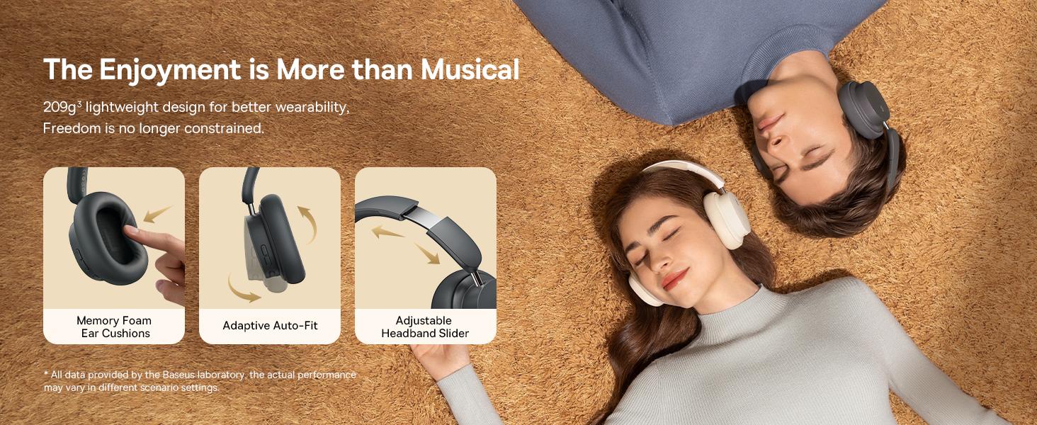 BASEUS Bowie D05 Kablosuz Bluetooth Kulaklık Katlanabilir HiFi Stereo Müzik Kulaklığı