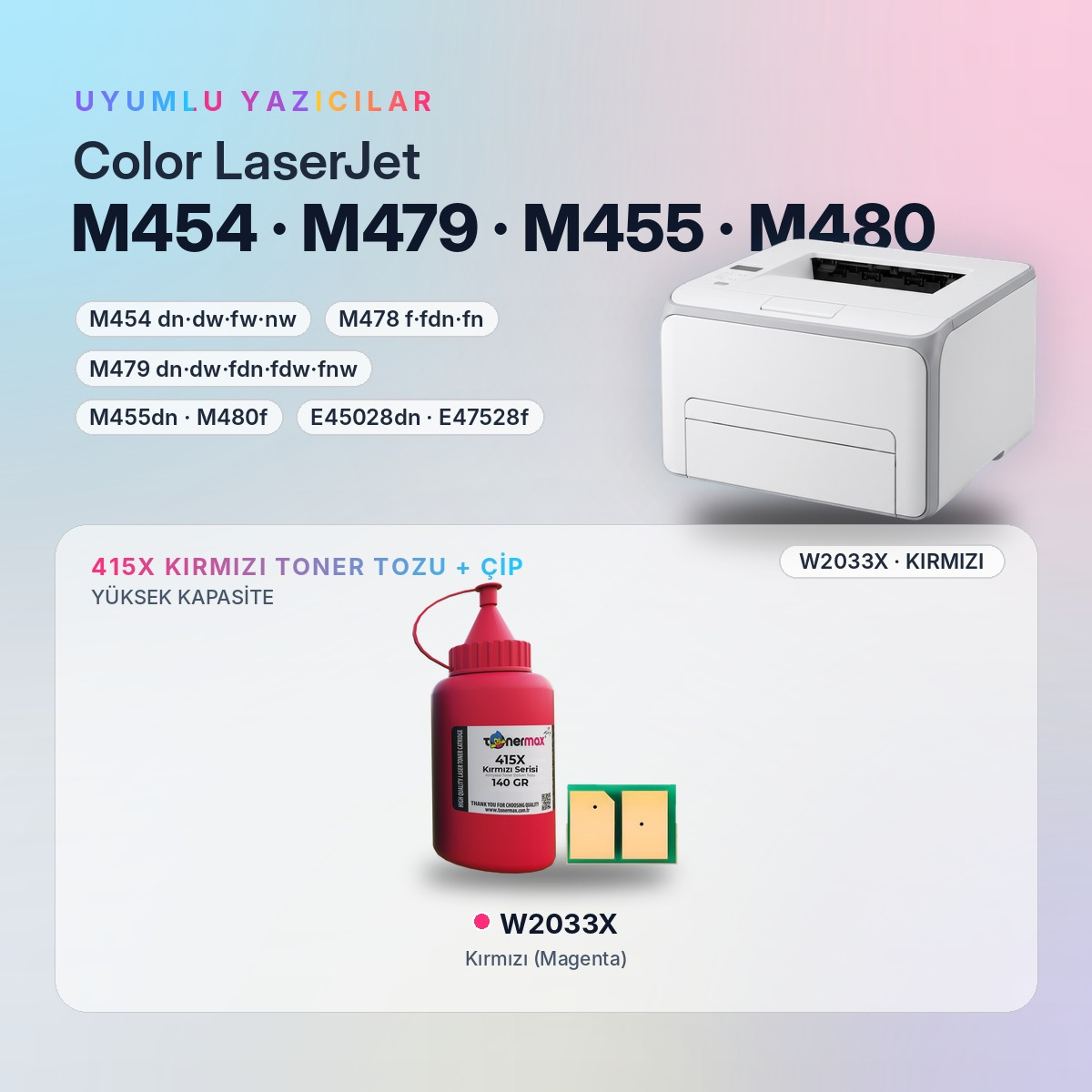 W2033X Toner Tozu