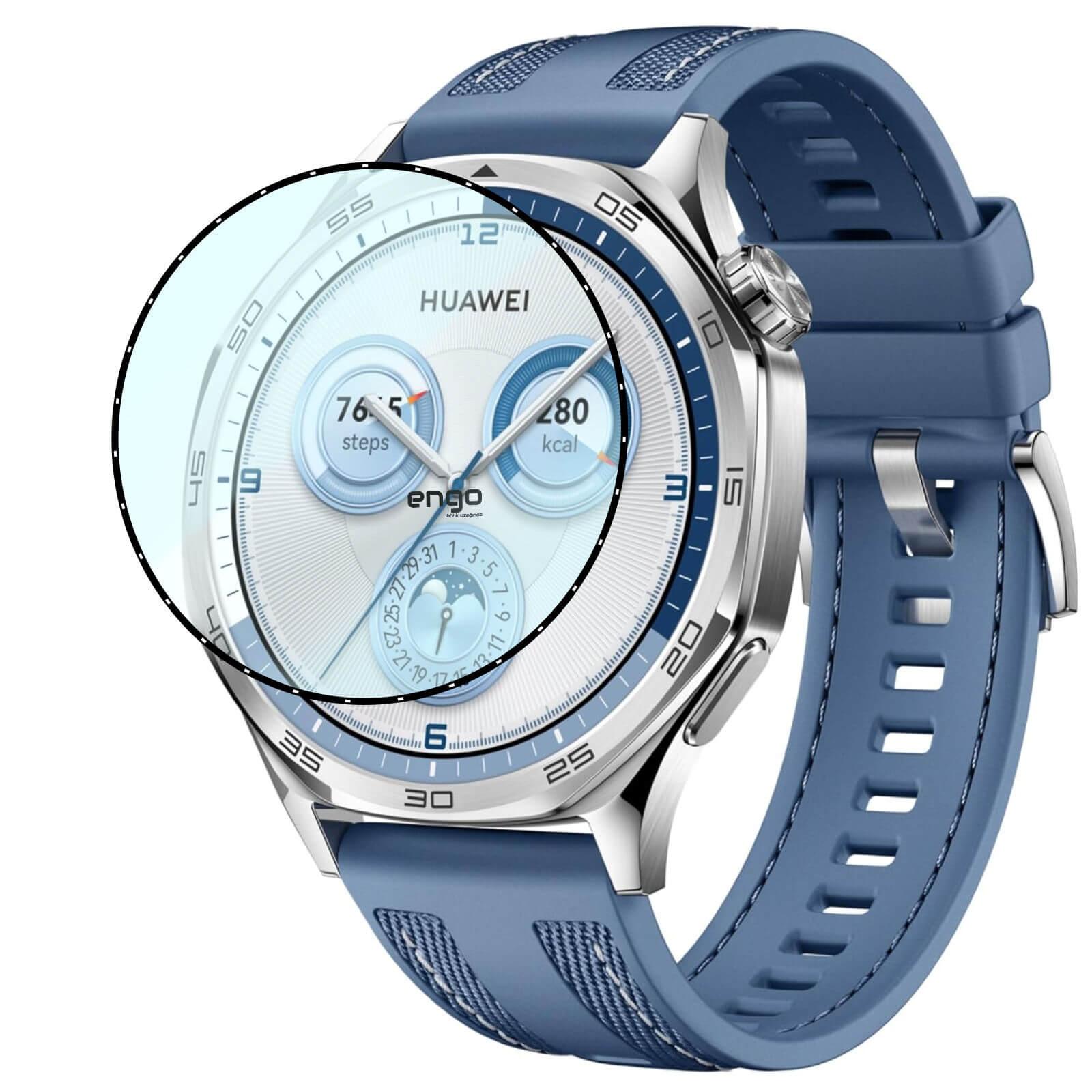 Huawei Watch GT 5 46mm Ekran Koruyucu Flexible Tam Kapama Engo