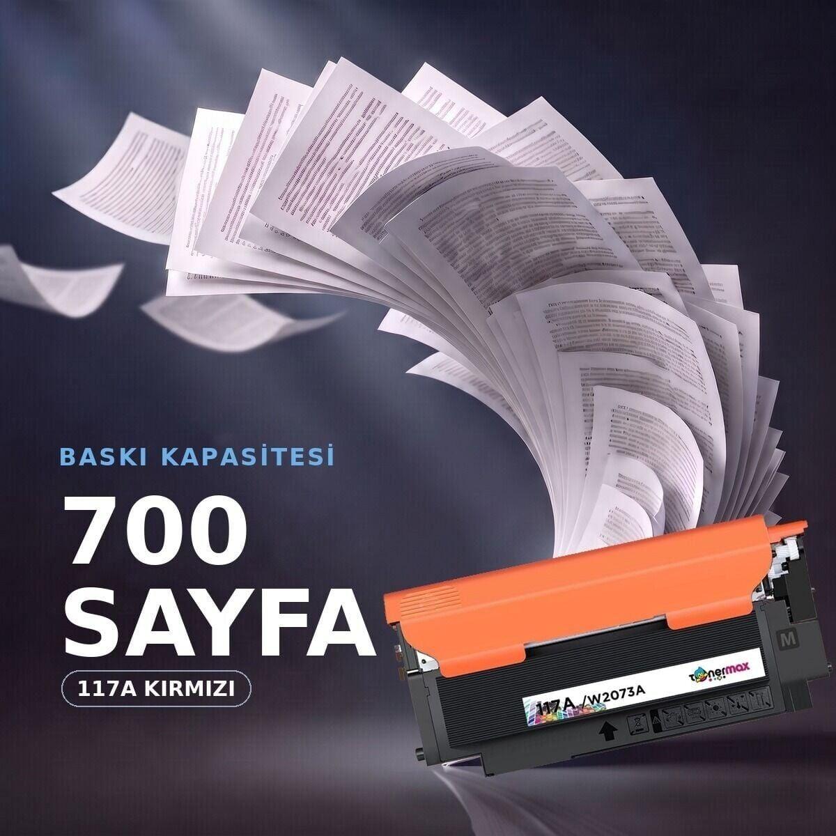 W2073A Kırmızı Muadil Toner baskı kapasitesi