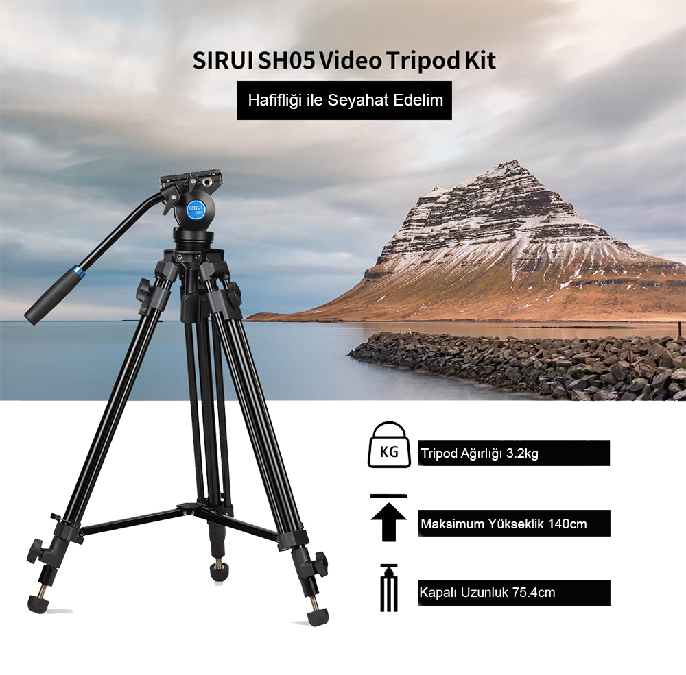 Sirui SH05 Video Tripod fiyatı