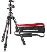 Manfrotto Befree GT XPRO Karbon Kamera Tripod, 496 Merkezi Top Kafası, Bükümlü Kilit Sistemi, 90 Derece...
