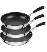 CORNELIA POLETTO BY ZWILLING kızartma tavası, set 3 parçalı (20 cm + 24 cm + 28 cm), 4 katmanlı Antih...