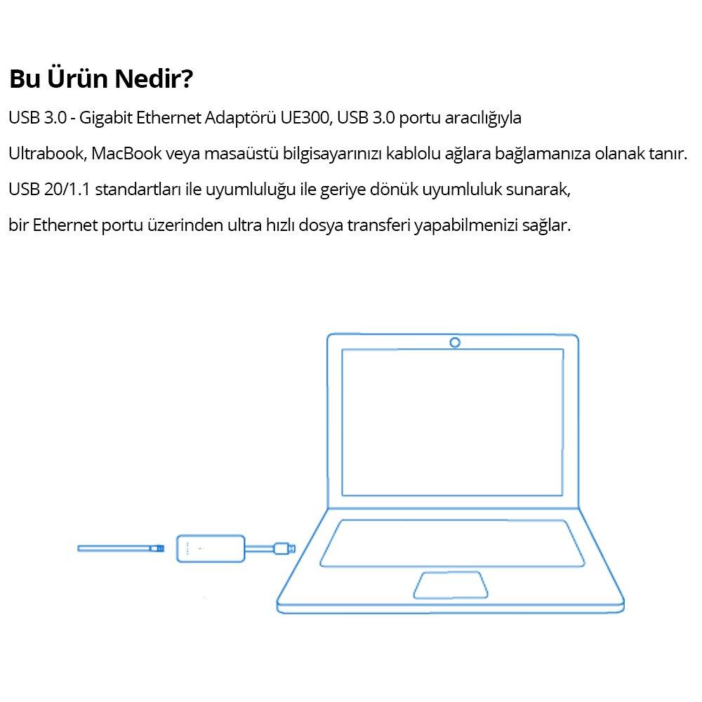 TP-Link UE300 Usb 3.0 Gigabit Ethernet Ağ Adaptörü