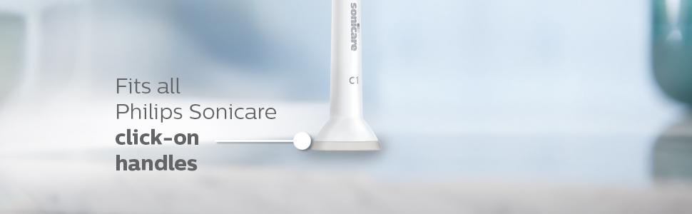 tüm philips sonicare tıklamalı tutma yerlerine uyar