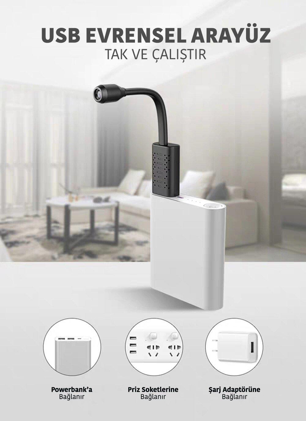 Powermaster Mini Wifi USB IP Kamera (Hareket Algılama)
