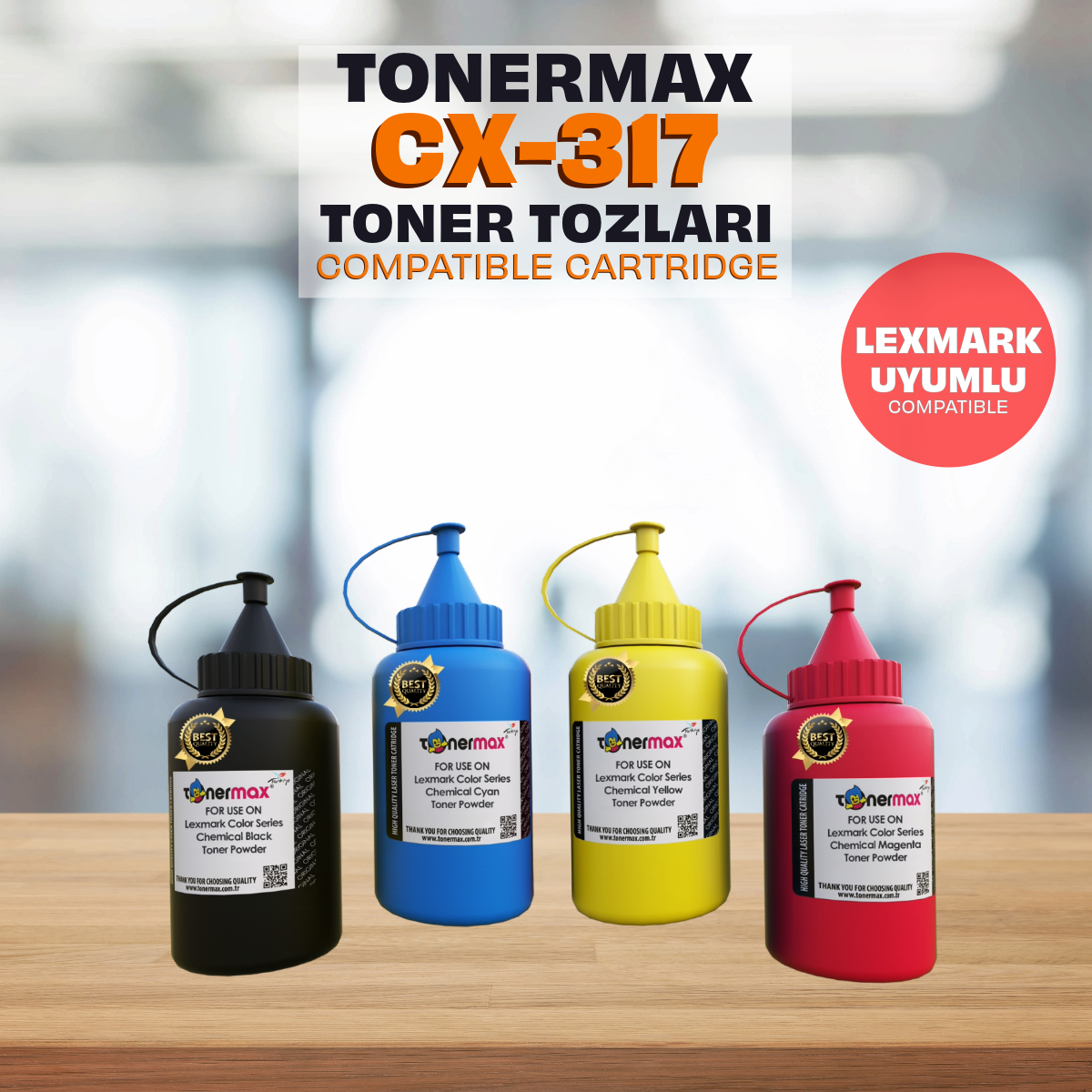 Lexmark CS317 /CS417 /CS517 /CX317 /CX417 /CX517 Muadil Toner