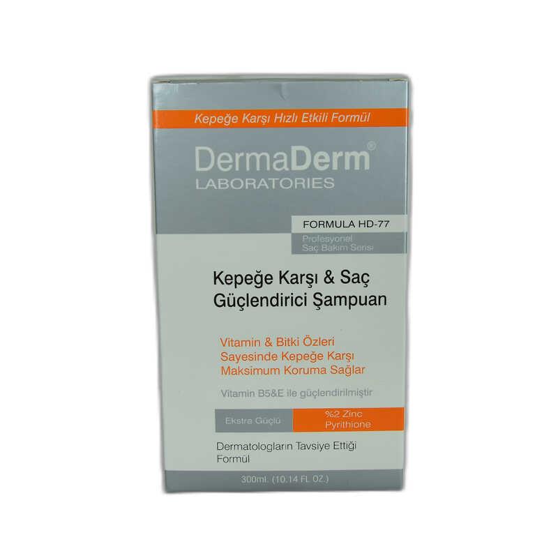 DERMADERM KEPEĞE KARŞI SAÇ GÜÇLENDİRİCİ VİTAMİN VE BİTKİ ÖZLÜ ŞAMPUAN 300 ML