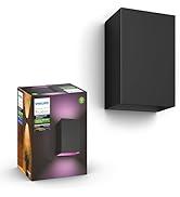 Philips Hue White & Color Ambiance Resonate dış mekan duvar lambası (1.180 lm), kısılabilir dış mekan aydınlatması...