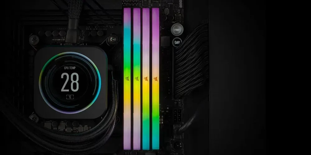 CORSAIR 32GB Vengeance RGB 6000MHz CL38 DDR5 XMP/EXPO Gri Single Kit Ram