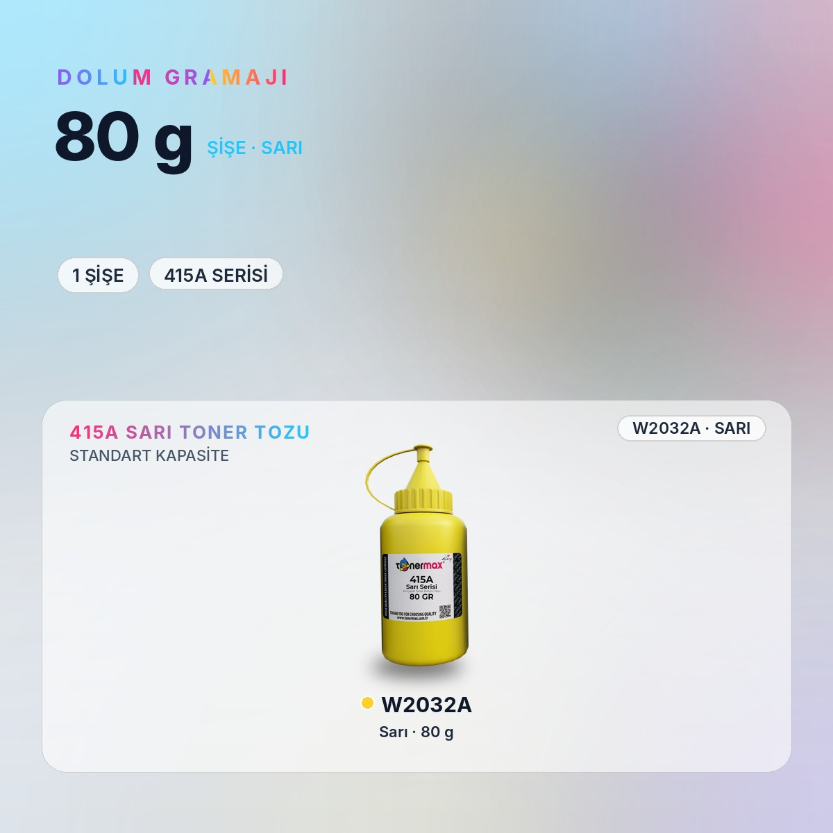 W2032A Toner Tozu
