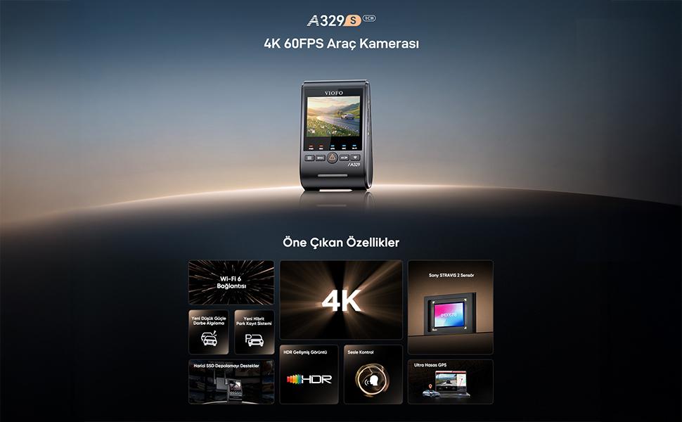 Viofo A329S, A329S, ARAÇ KAMERASI, KAMERA, VİOFO