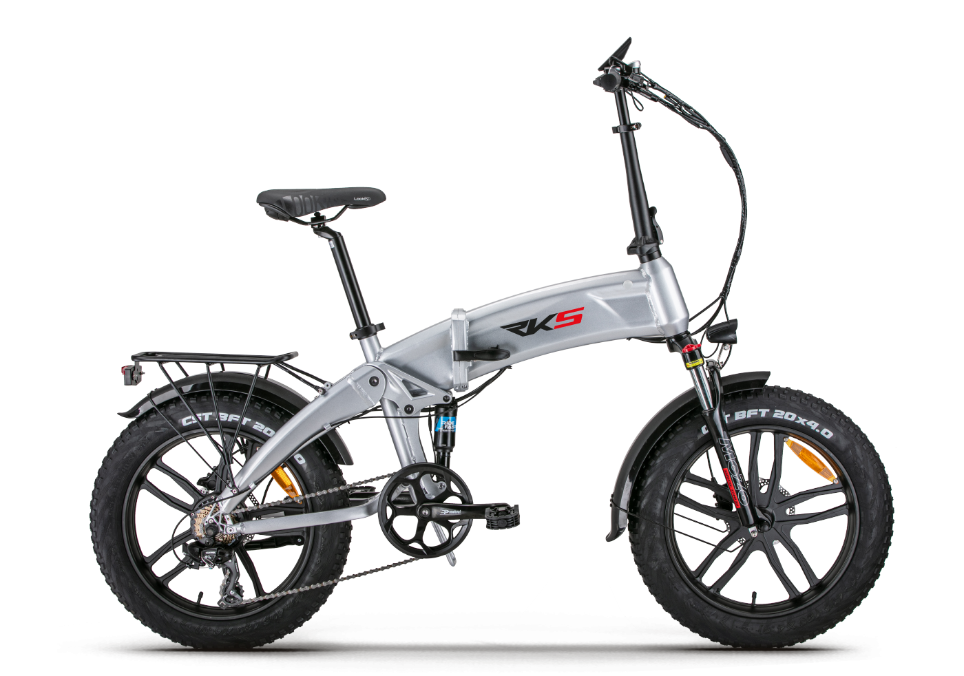 RKS RD5 Gri Elektrikli Bisiklet Yan Görünüm