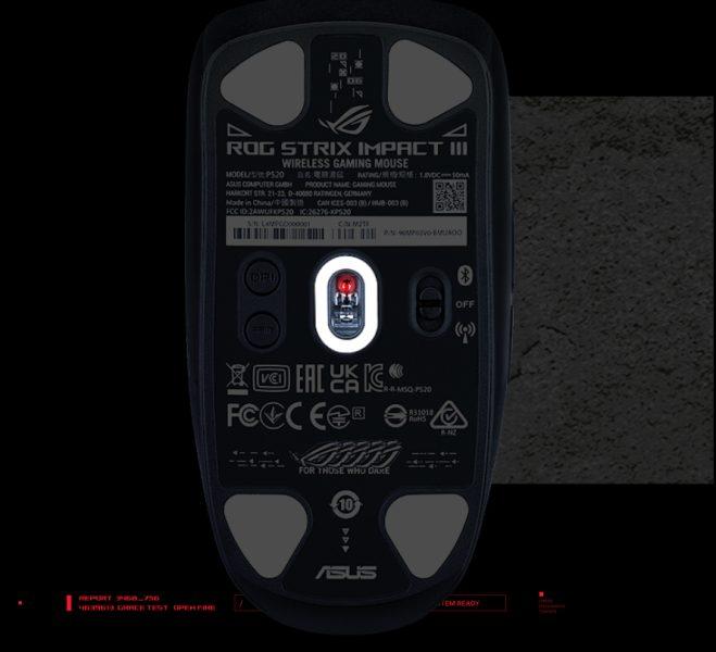 ASUS ROG Strix Impact III Wireless Beyaz Mouse h7