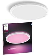 Philips Hue Devote Smart LED Panel Işık, Beyaz ve Renkli Ambiyans, Yuvarlak 43 cm, 23 W, 2900 l...