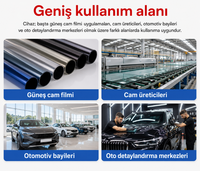 cam film ışık geçirgenlik testi nerelerde kullanılır