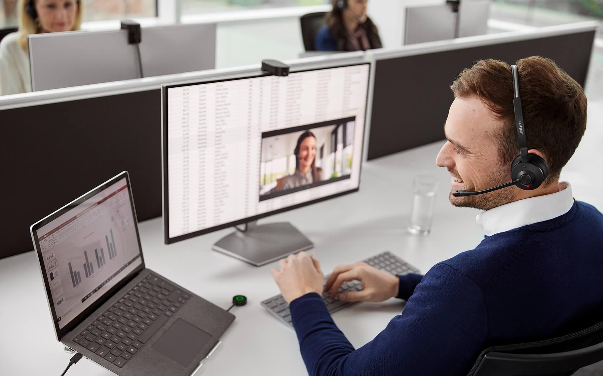 Jabra Engage 55 Mono Usb-C Ms Şarj Üniteli Kablosuz Kulak Üstü Kulaklık