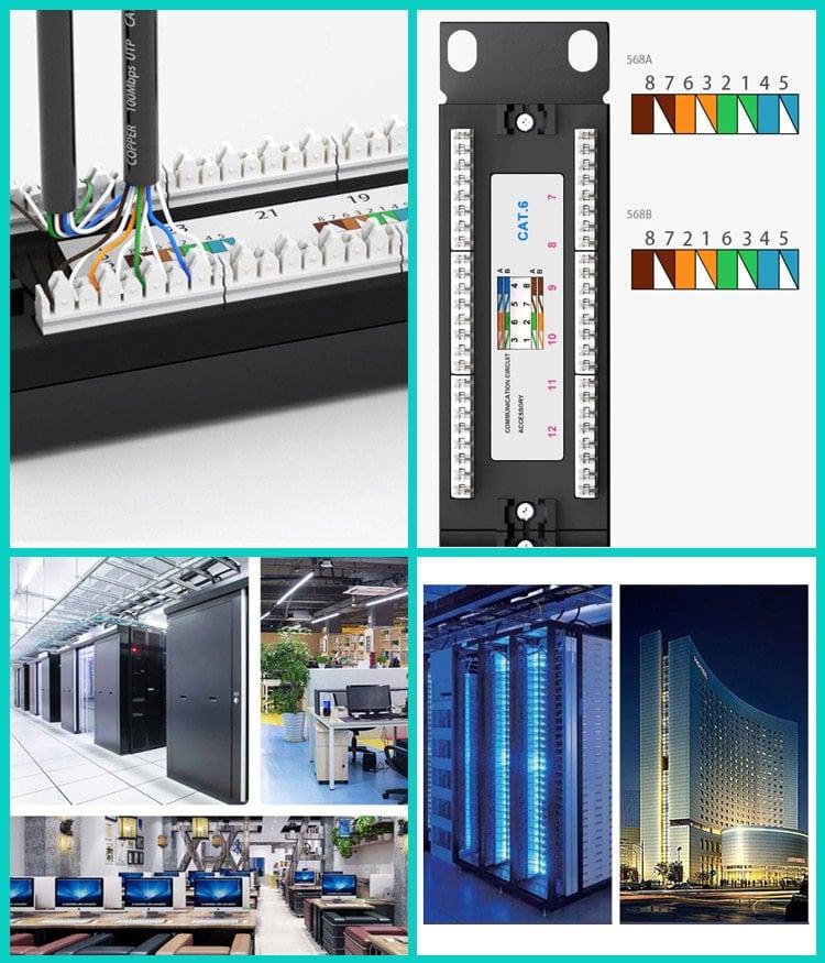 Powermaster PM-4494 24’Lü Utp Cat6 Patch Panel