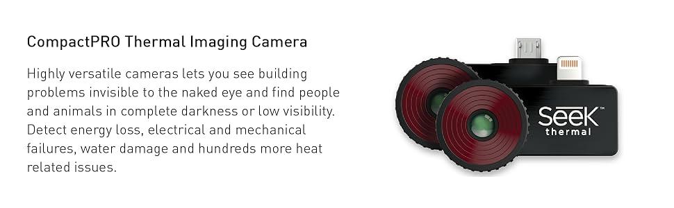 Seek Thermal, CompactPRO, thermal imaging camera, thermal imaging, high resolution, iOS, Android