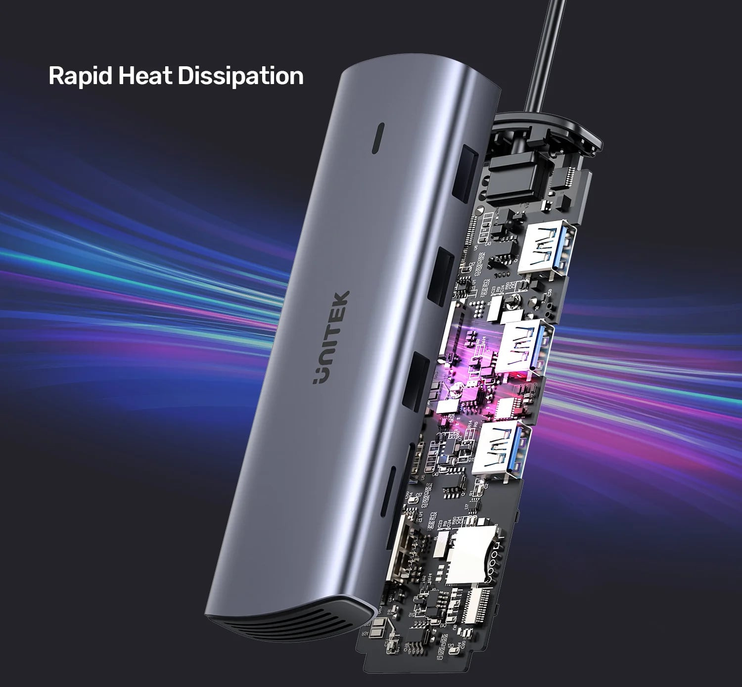 Unitek Type-C to 9 Port Hub Dönüştürücü D1113A