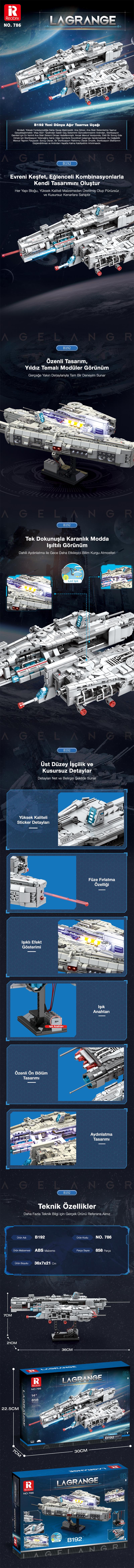 Reobrix Lagrange Heavy Attack Aircraft 786 Brick Yapım Seti