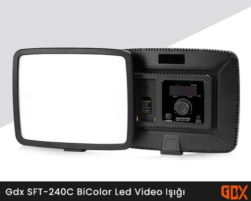 Gdx SFT-240C BiColor Led Video Işığı Gdx SFT-240C BiColor Led Video Işığı