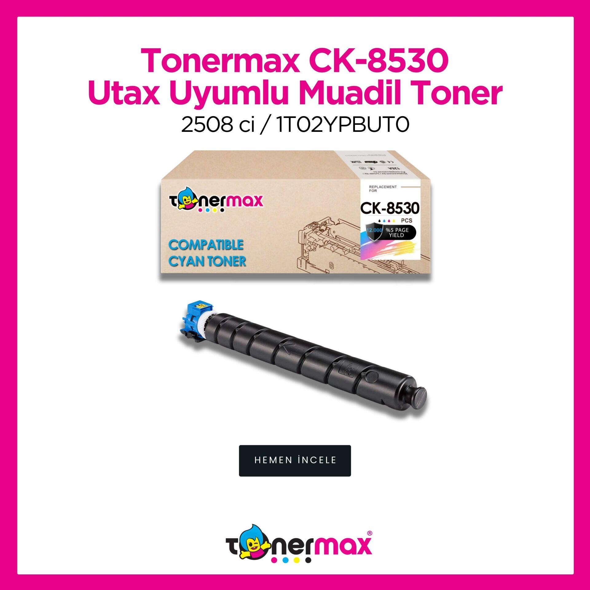 Utax CK-8530 Muadil Toner Sarı / 2508 ci / 1T02YPAUT0