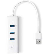TP-link UE330 USB 3.0 3 Bağlantı Noktalı Hub ve Gigabit Ethernet Adaptörü 2'si 1 Arada USB Adaptörü - Tak ve Çalıştır