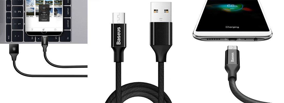 Baseus Yiven Micro USB 1 Metre Şarj Kablosu